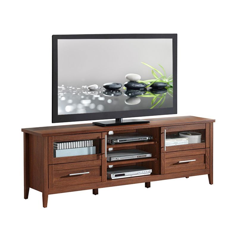 75" Modern TV Stand with Storage Brown - Techni Mobili
