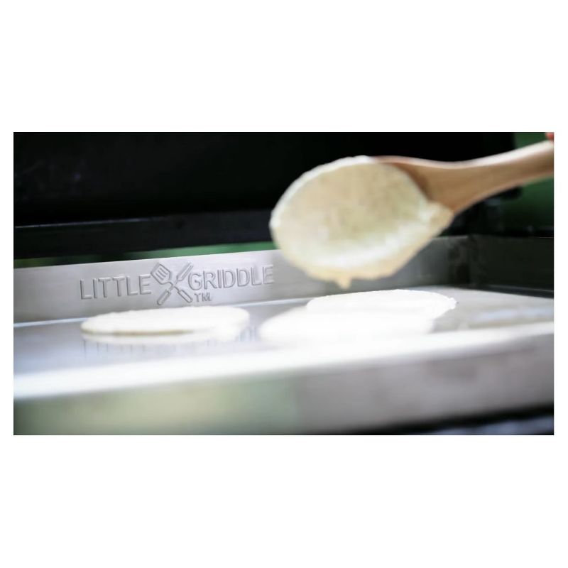 Sizzle - Q Stainless Steel Universal Barbecue Griddle - Stainless Steel - Little Griddle