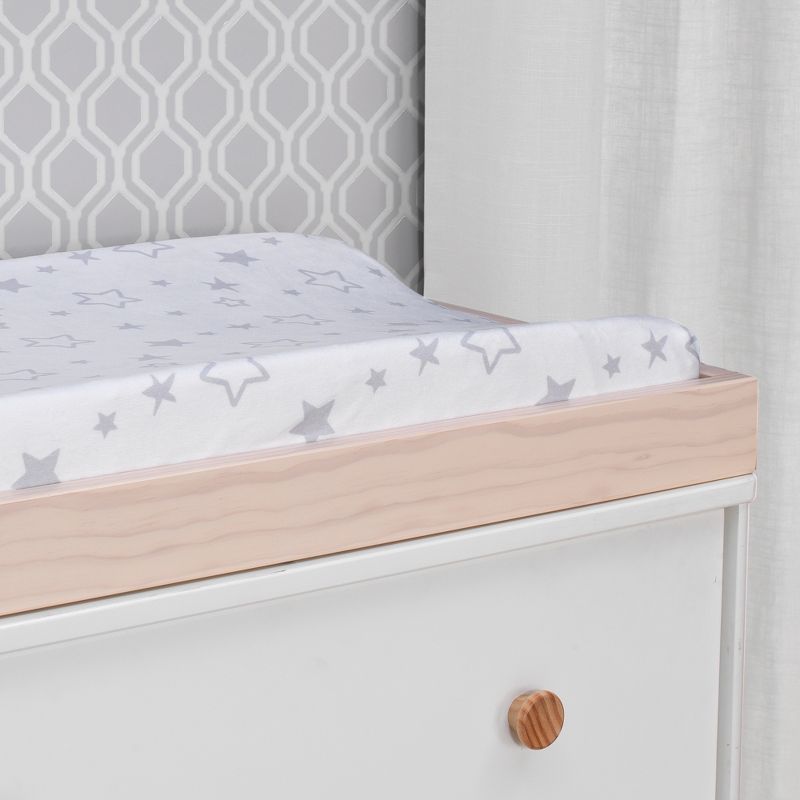 Bedtime Originals Blossom Watercolor Floral Changing Pad Cover - Pink/Gray