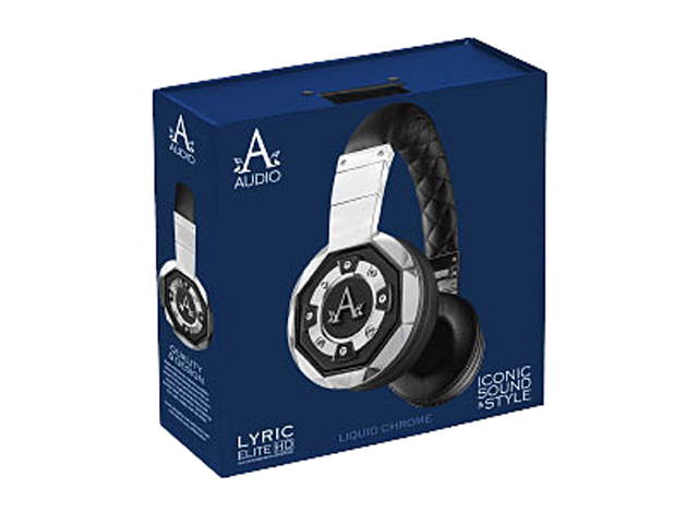 A-audio - Lyric On-ear Headphones - Black/silver
