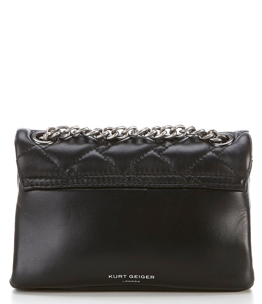 Kurt Geiger London Kensington Mini Quilted Leather Crossbody Bag