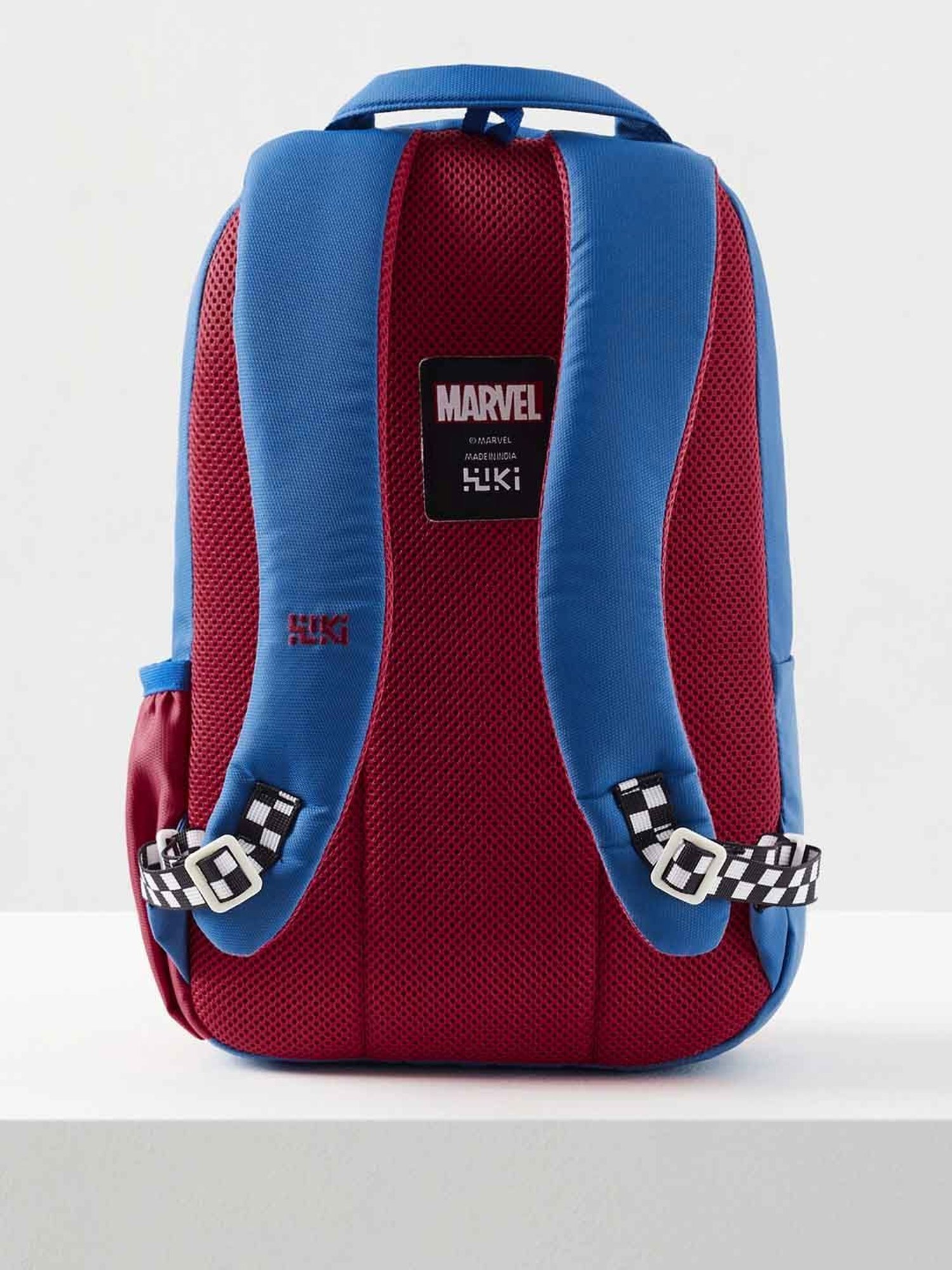 Wiki Back to School Champ 2 Red & Blue Polyester Printed Backpack - 16 Ltrs