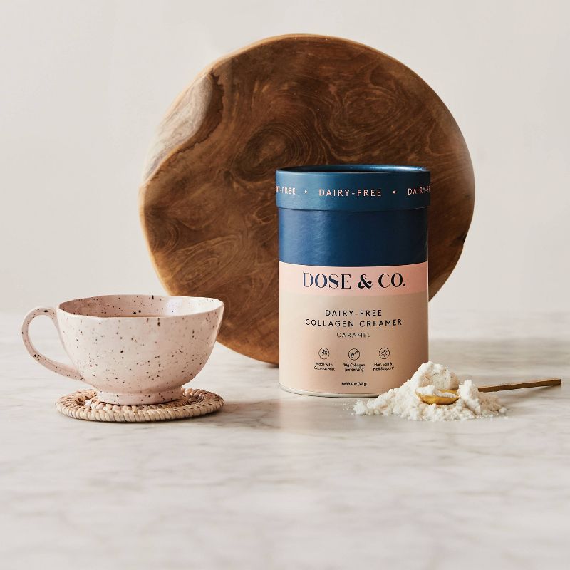 DOSE&CO Dairy-Free Collagen Creamer - Caramel - 12oz