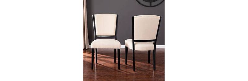 2pc Drickstan Upholstered Dining Chairs Black - Aiden Lane