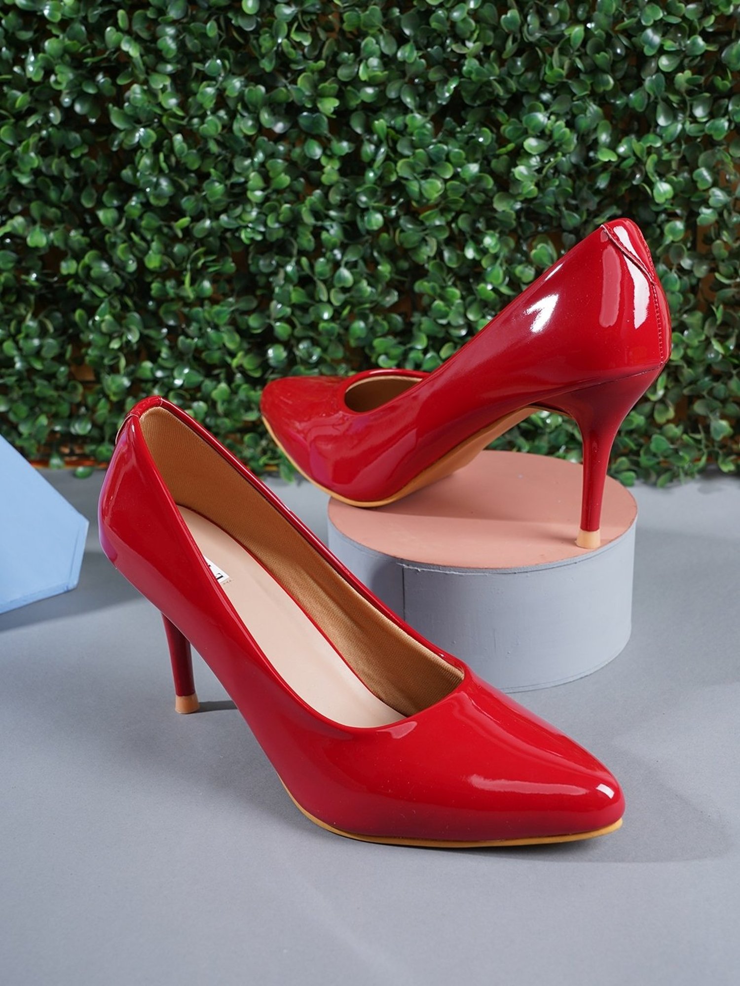 Elle Women's Red Stiletto Pumps