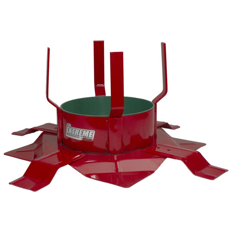 Santa's Solution 20" Red and Green Round Outdoor Christmas Tree Stand