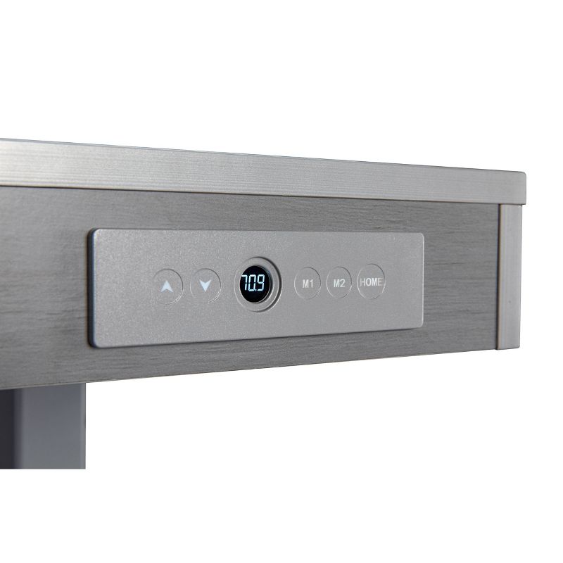 47" Adjustable Desk Gray - Home Essentials