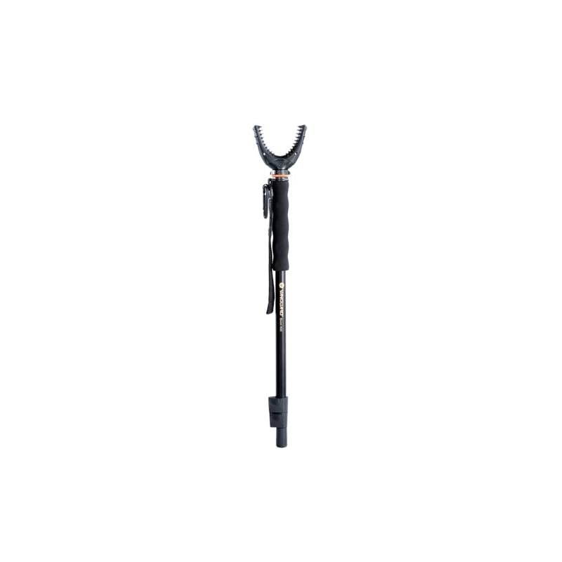 Quest M62 Shooting Stick with Rotating Removeable U Shaped Yoke Quick Flip Leg Locks Foam Hand Grip