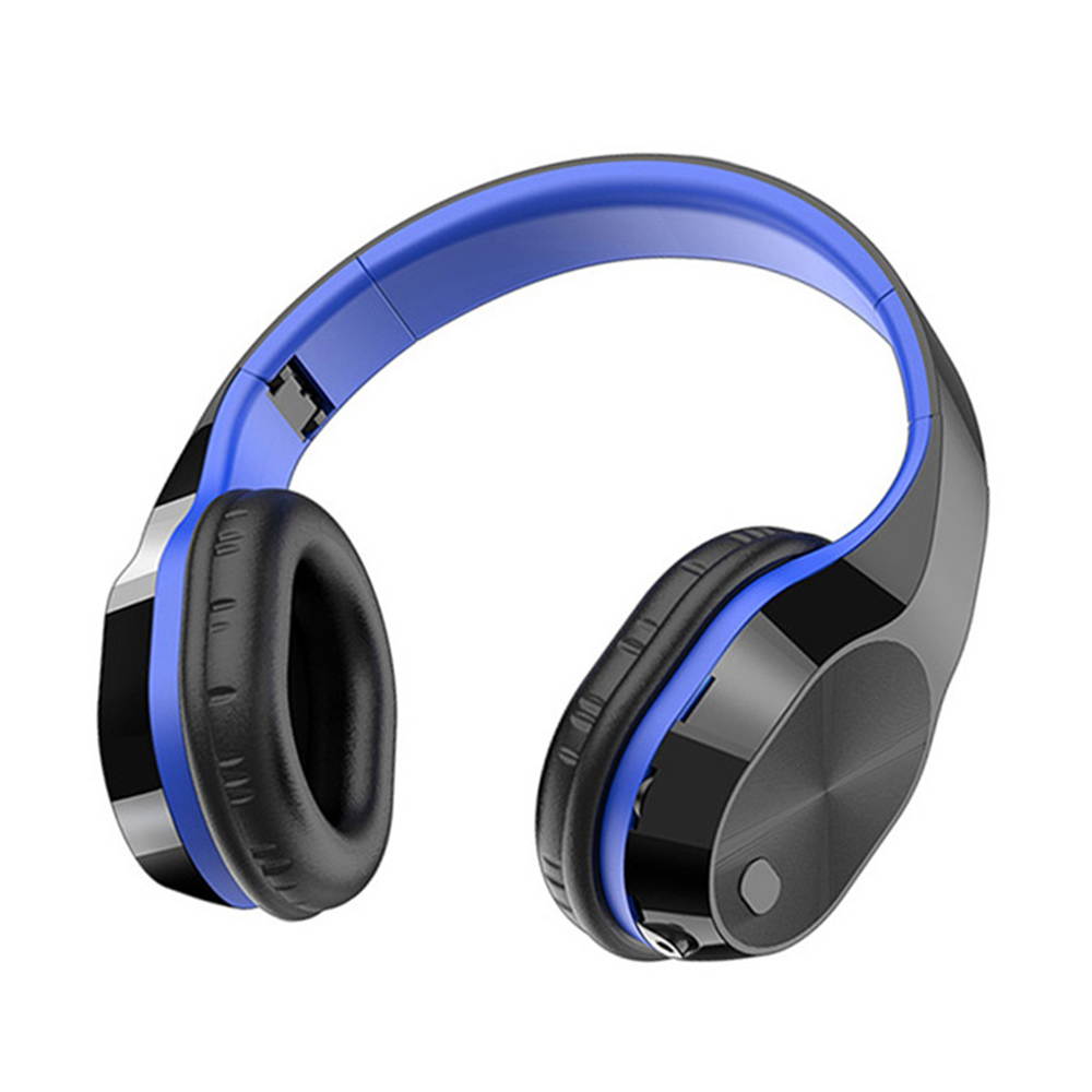 T5 Headset Wireless Headset HD Microphone Sports Headphones Foldable Headset Bluetooth V5.0 Music Headphone ,Black