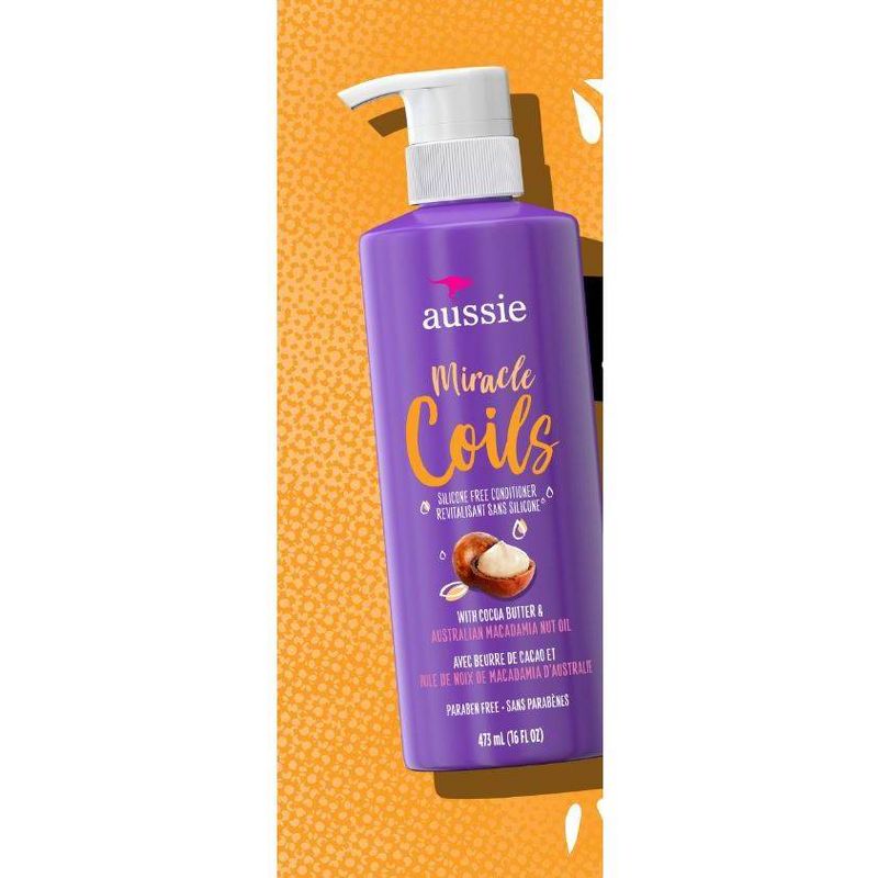 Aussie Miracle Coils Silicone-Free Hydrating Conditioner with Cocoa Butter - 16 fl oz