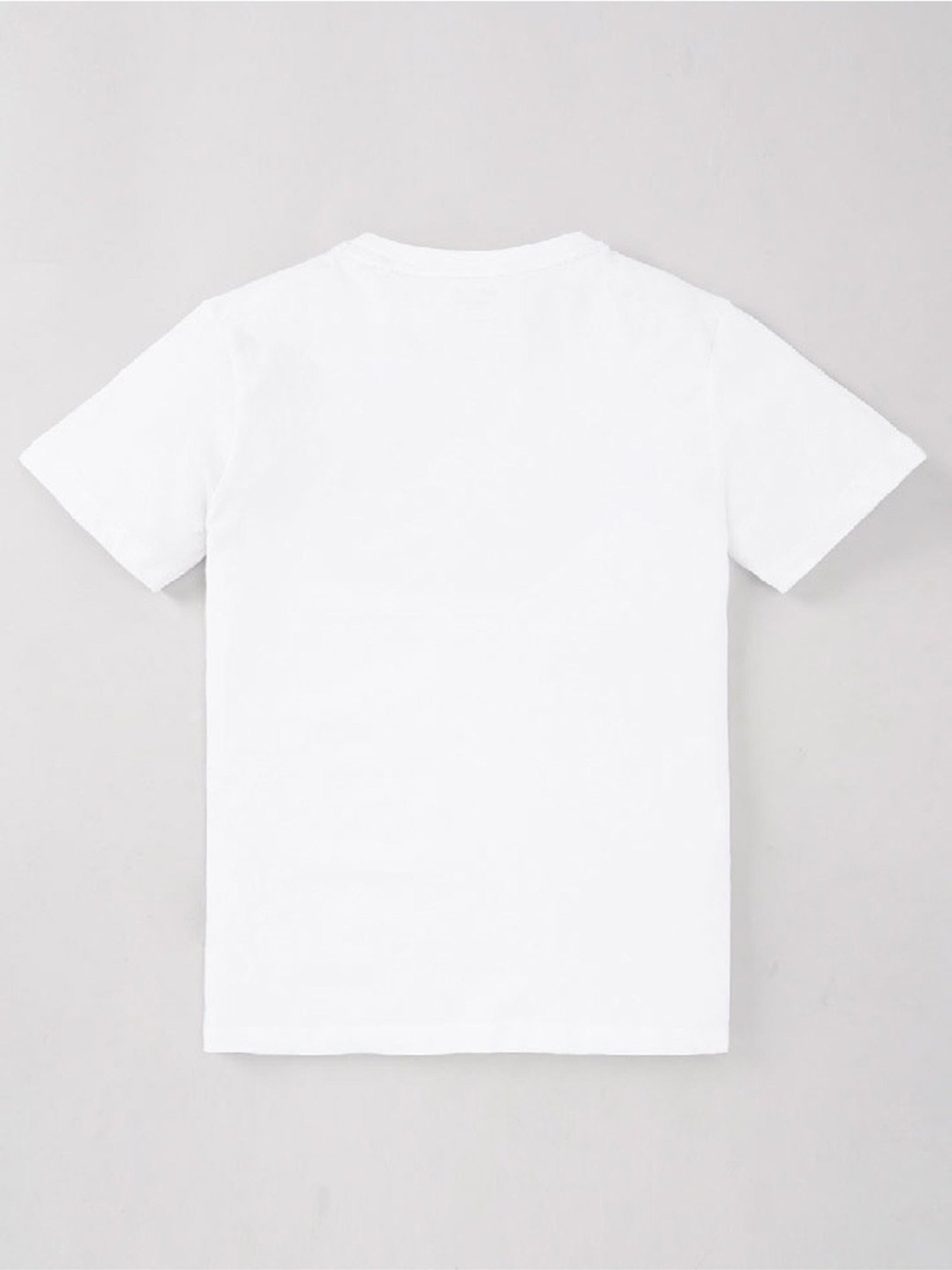 Edheads Kids White Cotton Printed T-Shirt