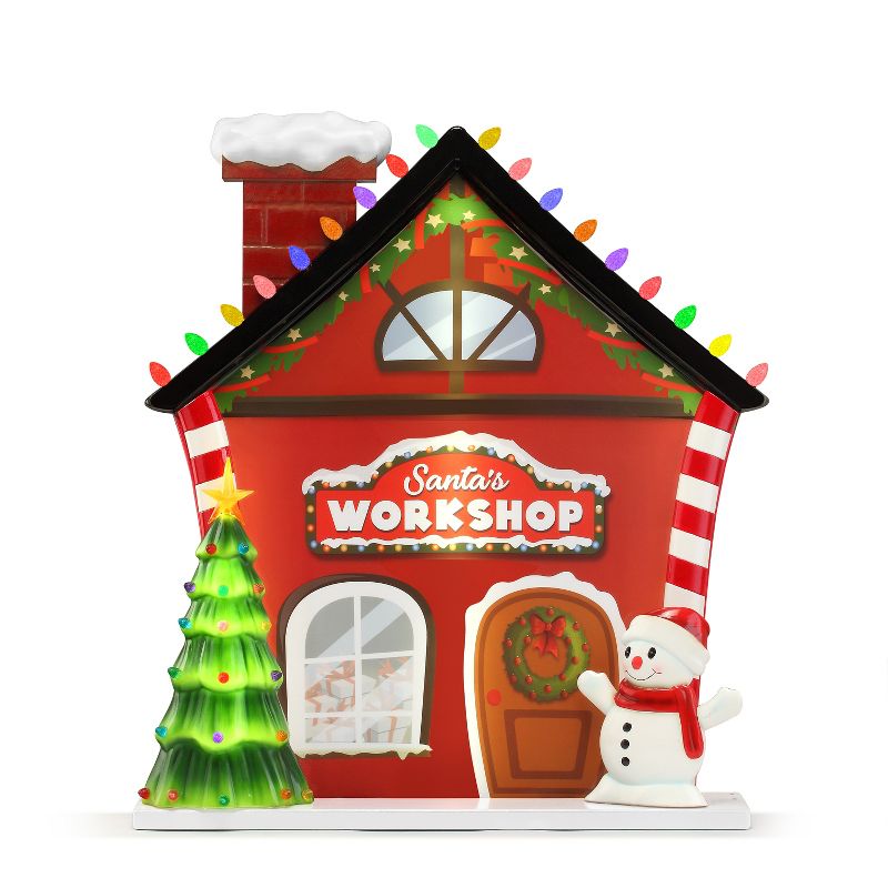 Mr. Christmas Outdoor Light up Christmas Decoration - Santa Workshop