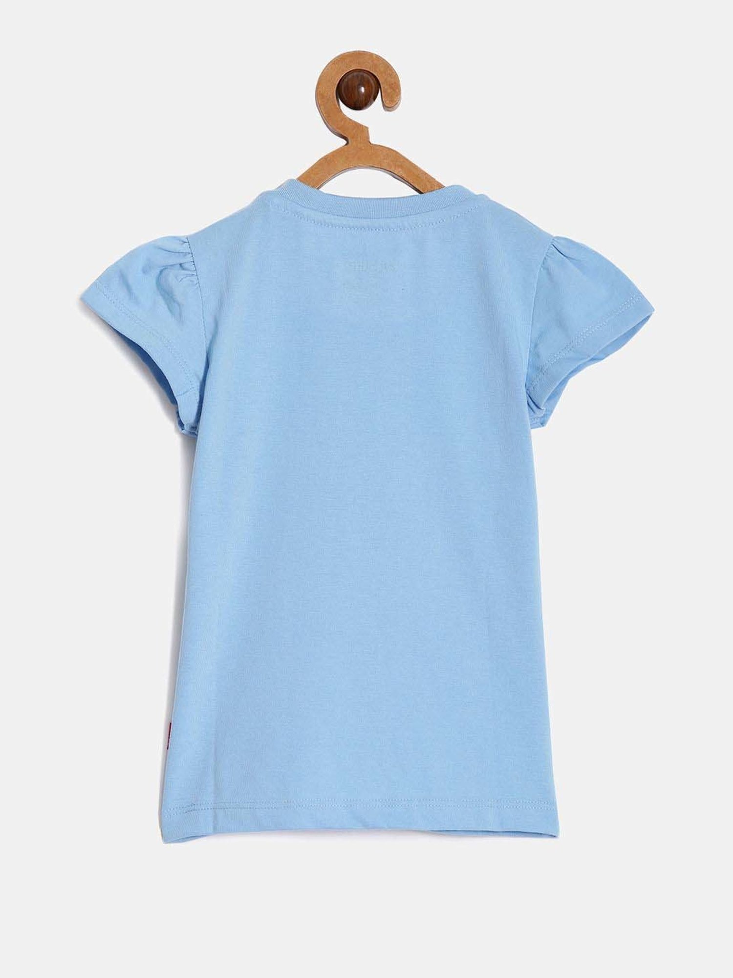 Dixcy Slimz Kids Blue & Pink Cotton Printed T-Shirt