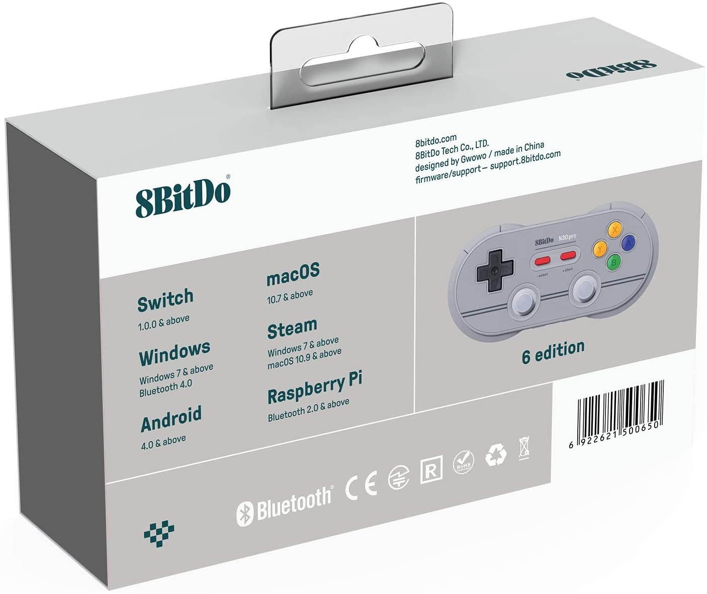 8Bitdo N30 Pro 2 Bluetooth Gamepad (6 Edition) - Nintendo Switch