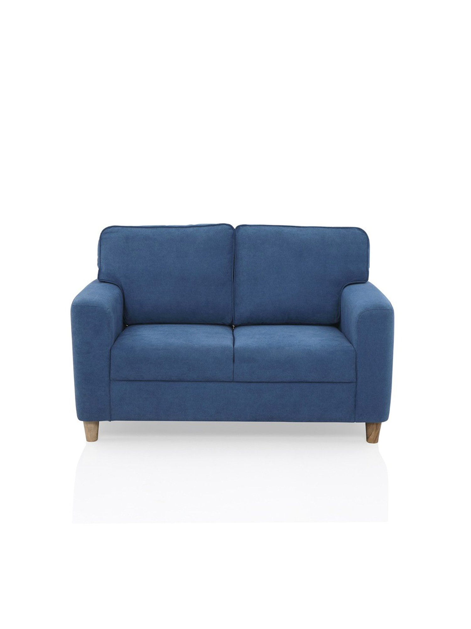 Durian Berry Black Premium Leatherette 2 Seater Sofa