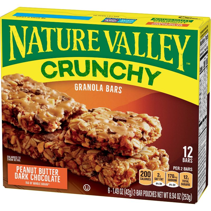 Nature Valley Peanut Butter Dark Chocolate Crunchy Granola Bars - 6ct