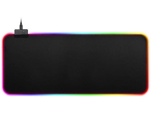 Large RGB Colorful LED Lighting Gaming Mouse Pad Mat 800*300mm for Computer PC Laptop Notebook (31.5 x 11.8 inches)