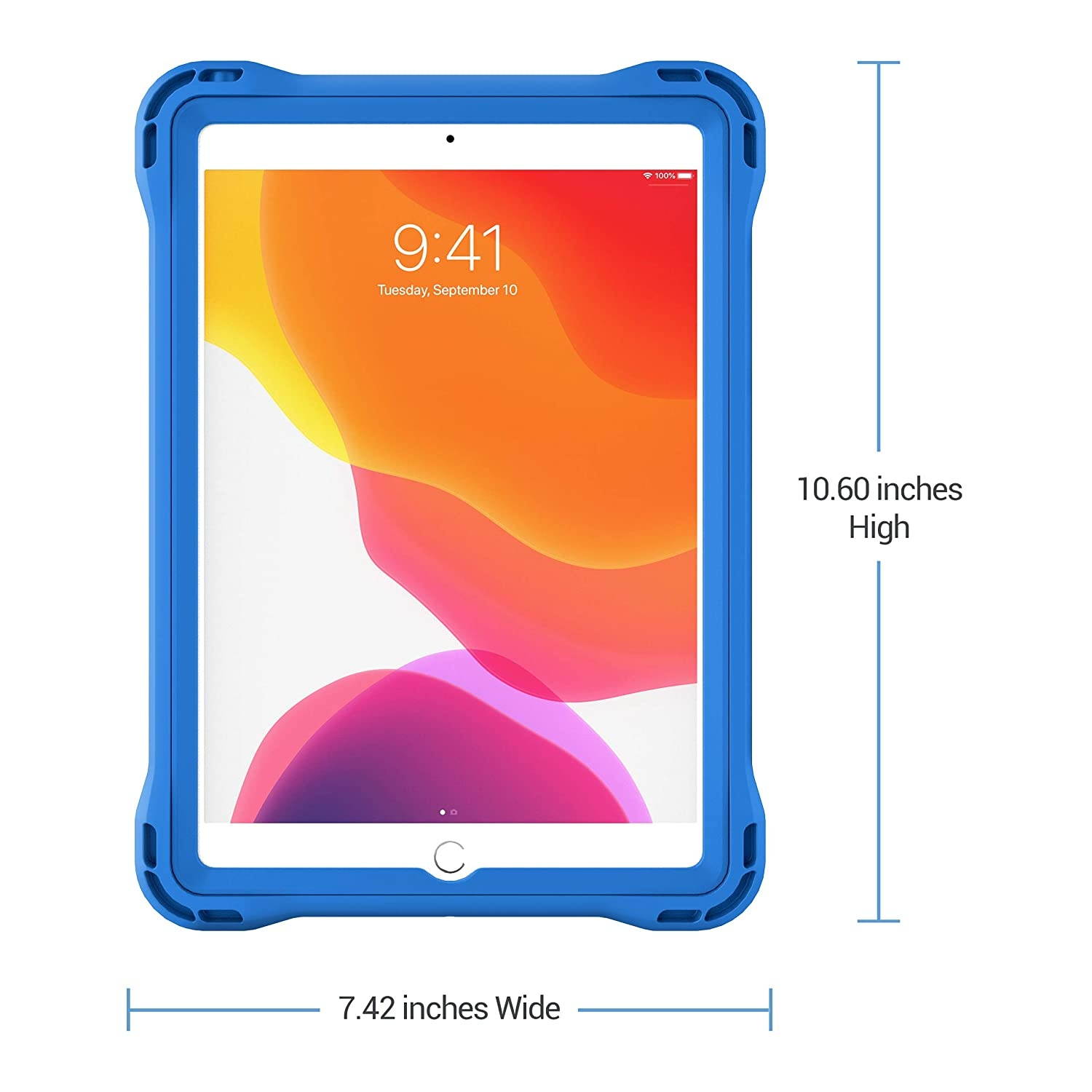 Brenthaven Edge 360 Case for The Apple iPad 10.2 8g and 7g (2021) for School and Office Use - Durable, Rugged Protection with Stand and Screen Shield (Pen Holder Sold Separately)