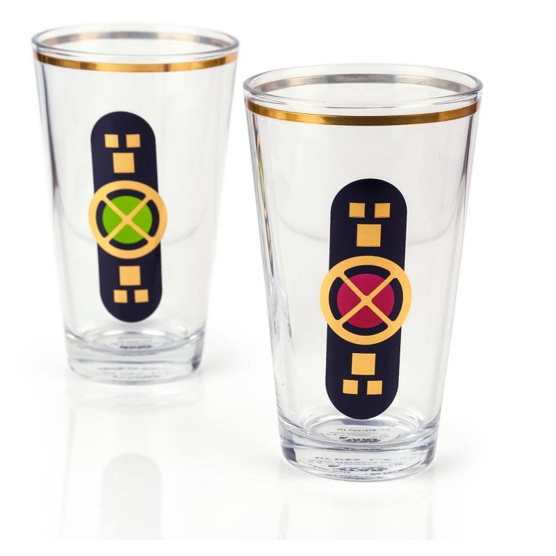 Blue Rose Polish Pottery Green Confetti Water Glass Set