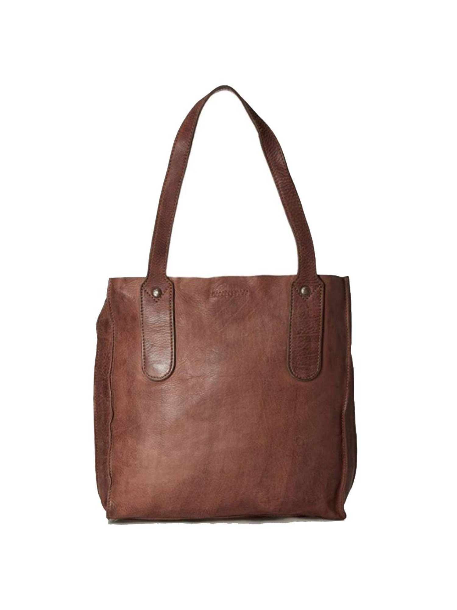 KOMPANERO Rachel Cognac Leather Textured Tote Handbag