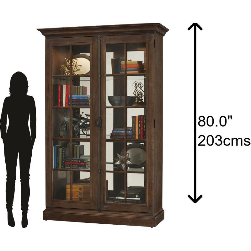 Kolczak Boho Handcrafted Mango Wood 2 Door Cabinet Light Gray - Christopher Knight Home