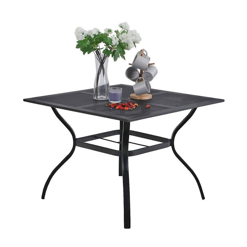 Cast Aluminum Round Dining Table - Nuu Garden