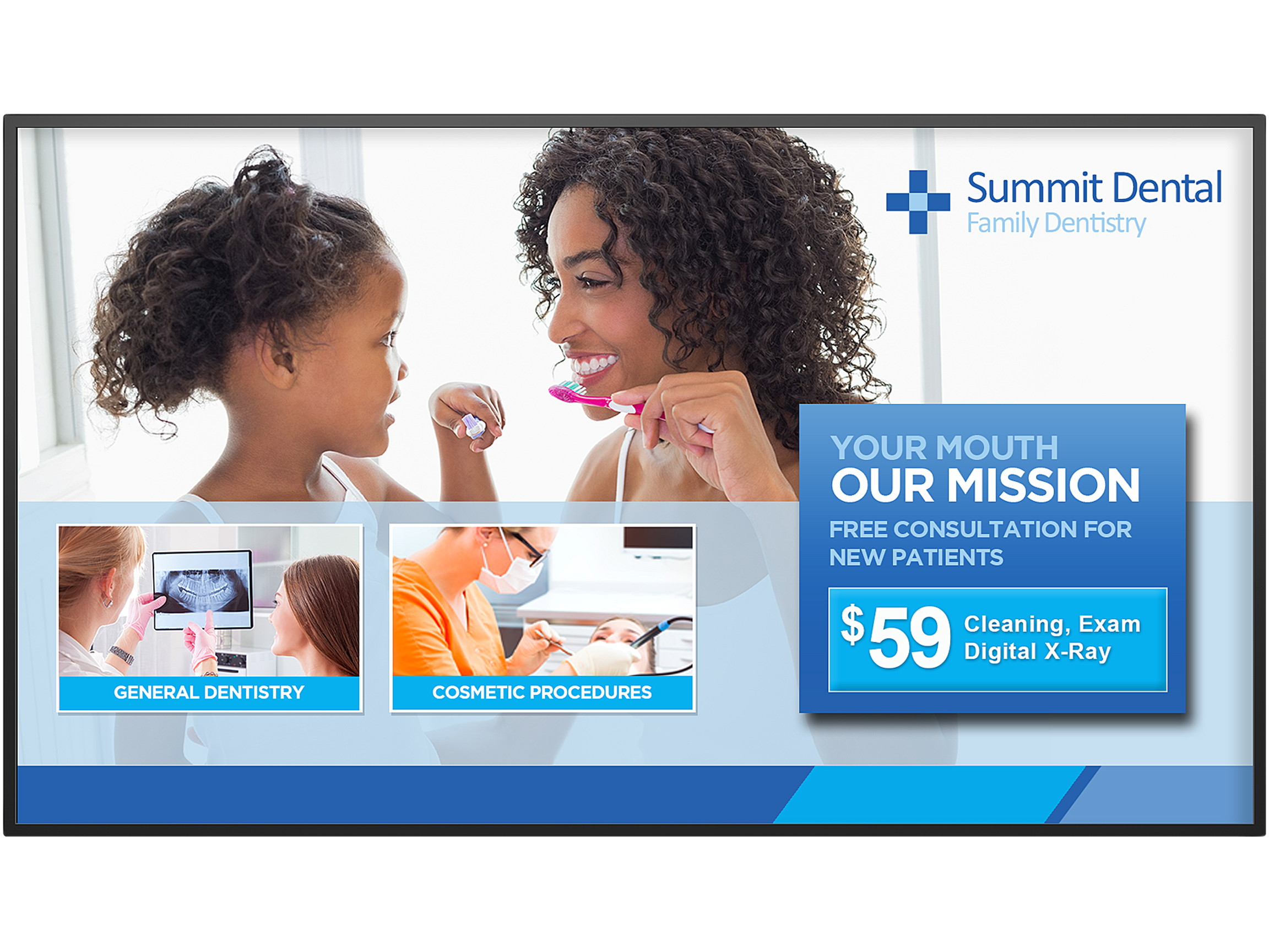 Planar SL4351 Simplicity Series 43" Full HD LED-backlit Large Format LCD Digital Signage Display 997-7953-00