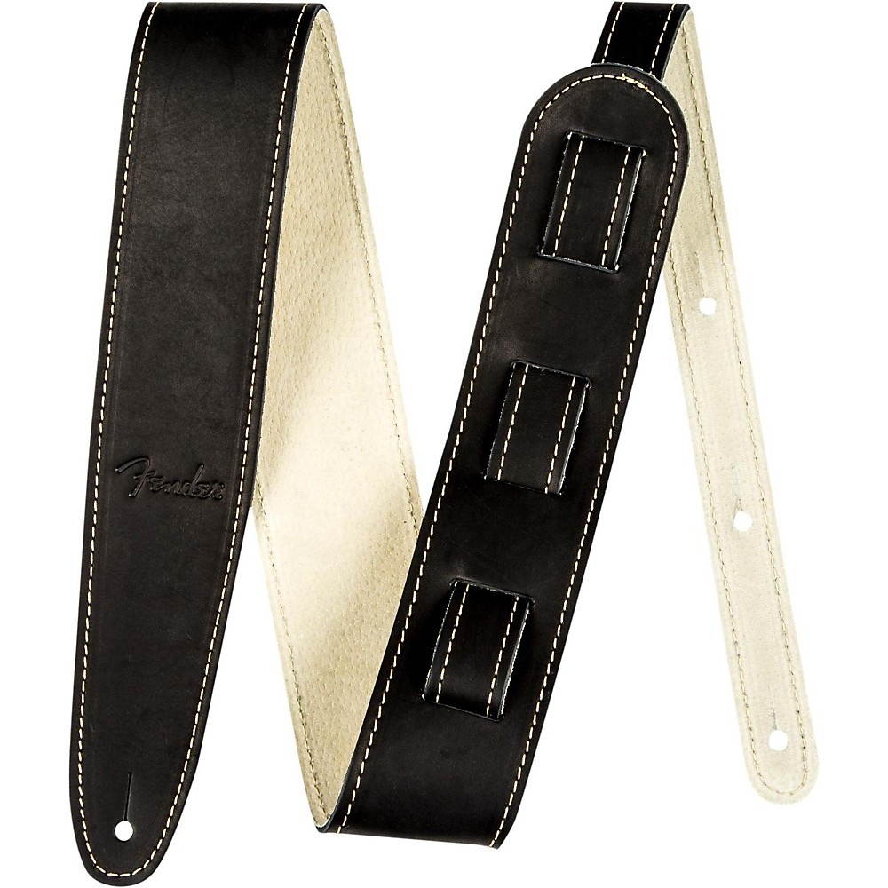 Fender Ball Glove Leather Guitar Strap Black