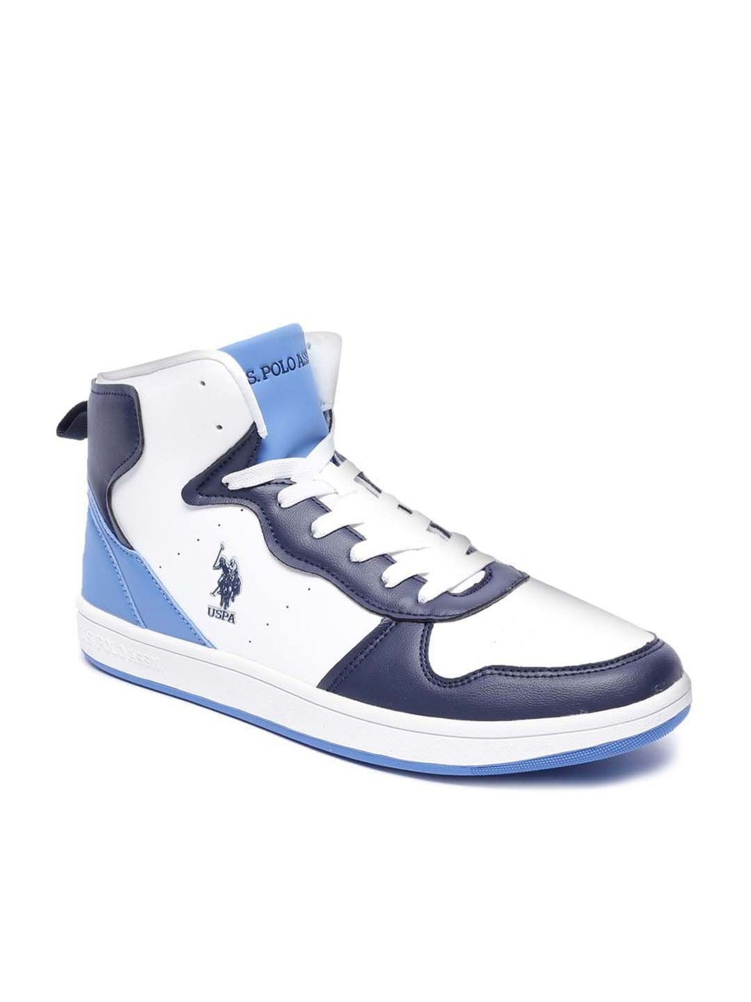 U.S. Polo Assn. Men's ROWAN Blue Ankle High Sneakers
