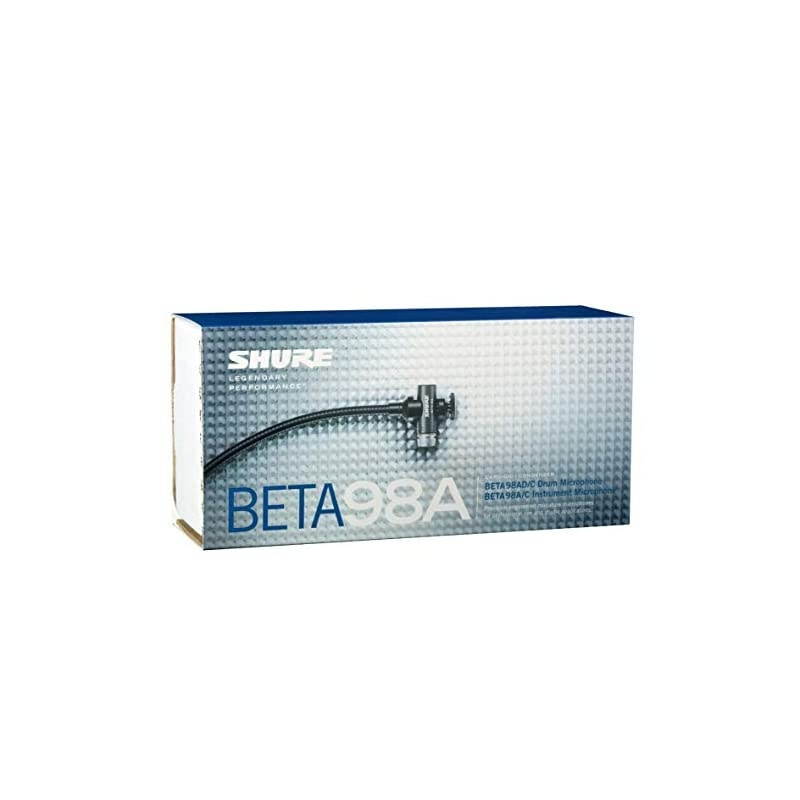 Beta 98AD/C Miniature Cardioid Condenser Drum Microphone (Includes RPM626 In-Line Preamplifier, A98D Drum Mount and 25' Cable)