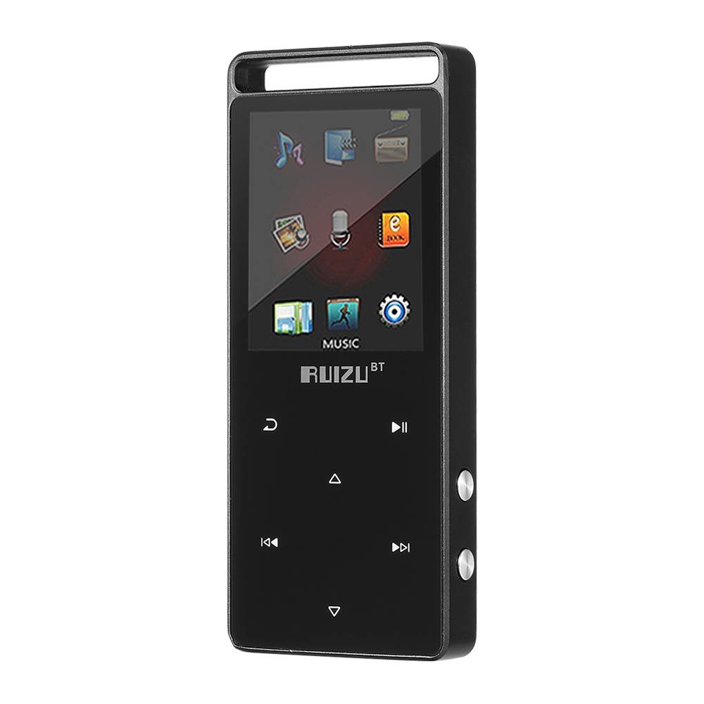 RUIZU D01 HiFi MP3 Player 4G/8G 1.8 inches Touch Button Voice Recorder FM E-Book Clock Video Pedometer USB BT Metal MP3 Music Player
