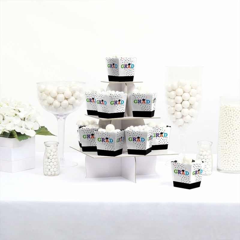 Big Dot of Happiness Hats Off Grad - Party Mini Favor Boxes - Graduation Party Treat Candy Boxes - Set of 12