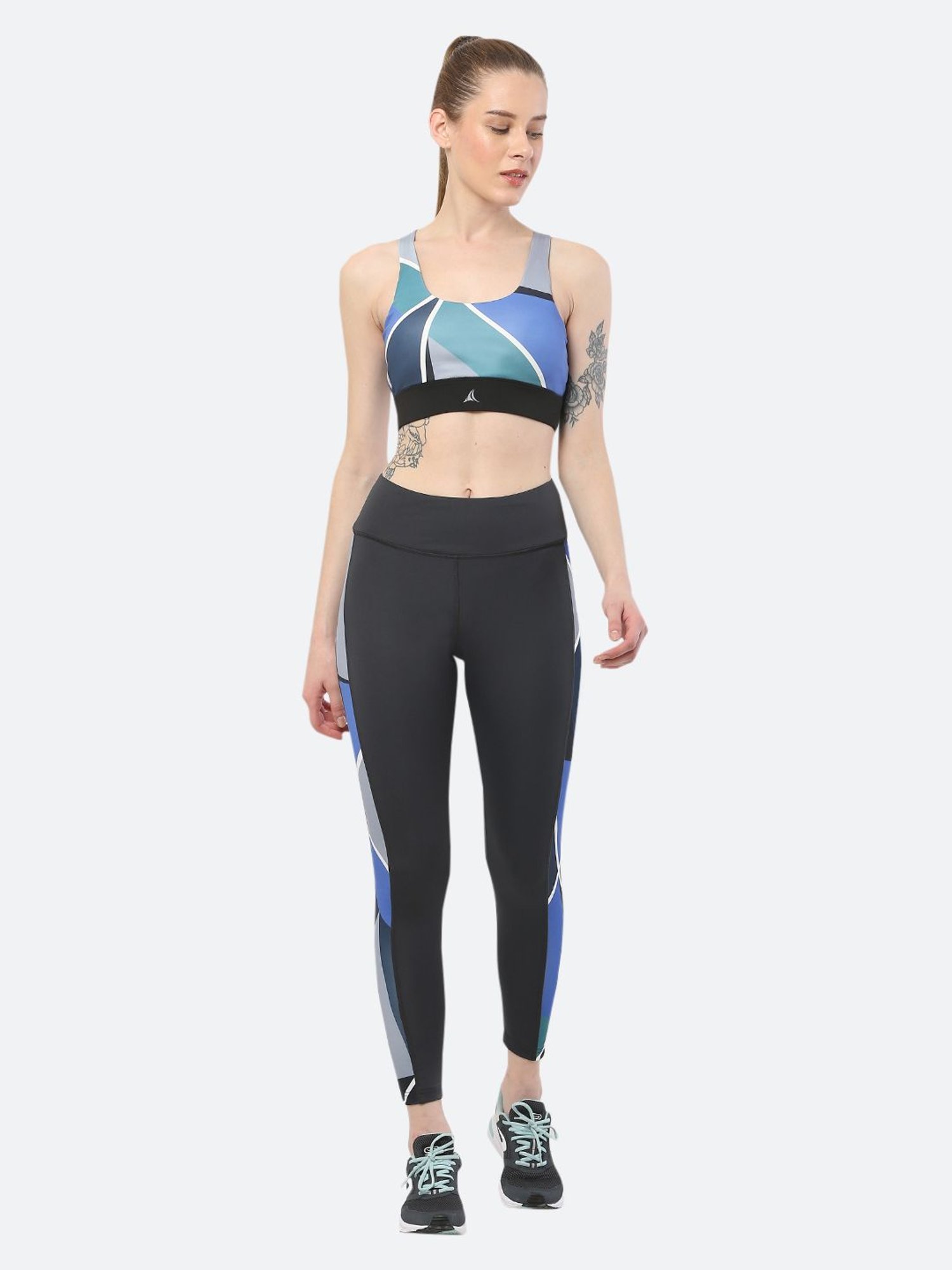 Fitleasure Grey Mid Rise Tights