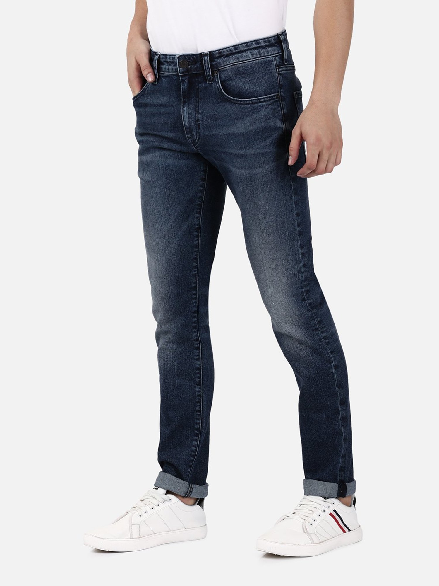 Passion Blue Slim Fit Lightly Washed Jeans