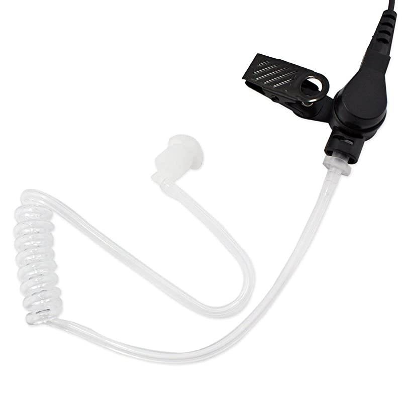 FBI Style Surveillance Covert Headset Earpiece Mic for HYT (Hytera) Radios Motorola radios CLS1110 CLS1410 CLS1413 CLS1450 CLS1450C CP200 PR400 CP100 TC-500 (2 Pack)
