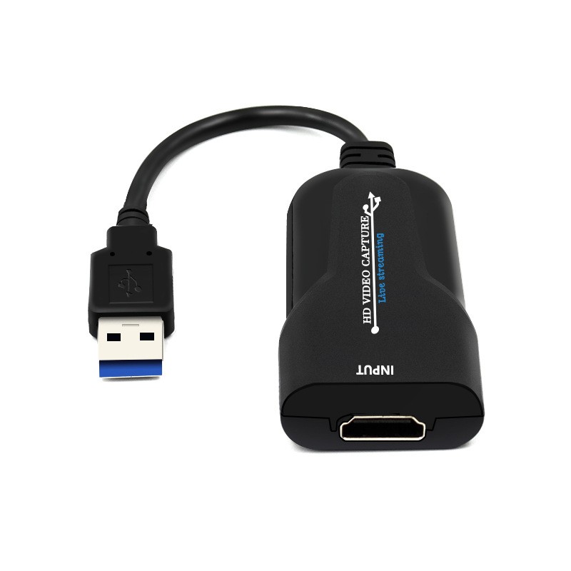 HDMI to USB USB3.0 TO HDMI UVC HD Video Capture Adapter-Black