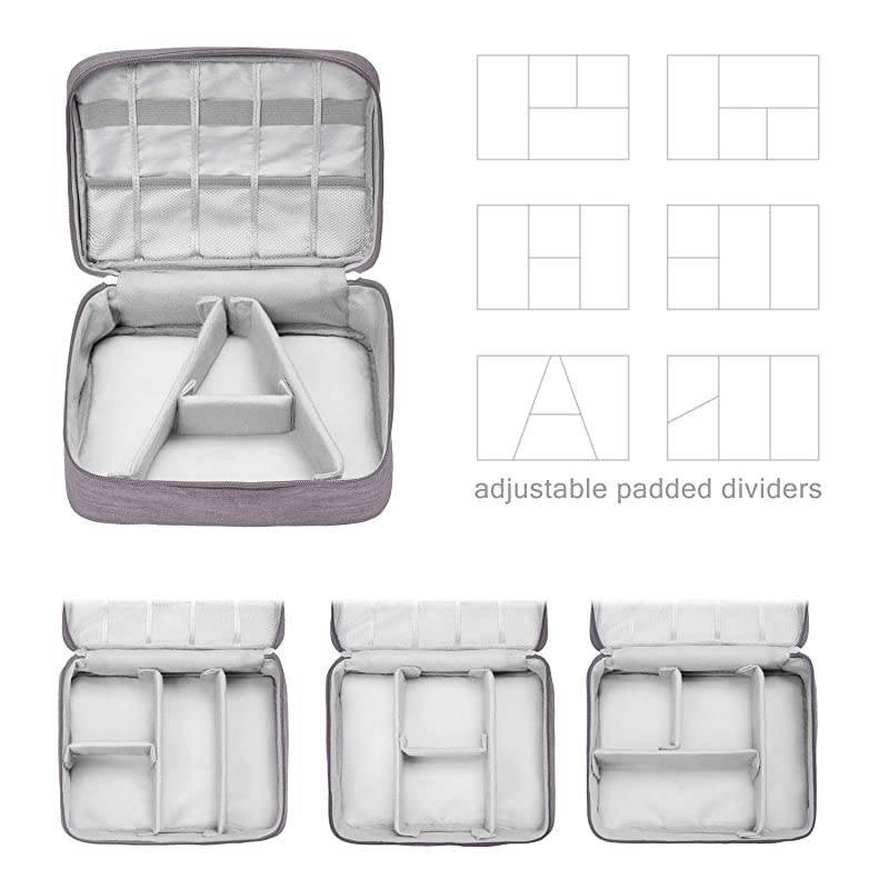 Electronic Organizer Travel Universal Cable Organizer Electronics Accessories Cases for Cable, Charger, Phone, USB, SD Card