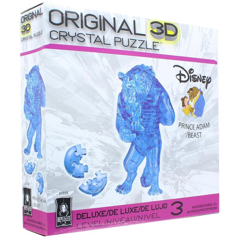 University Games Disney The Beast 49 Piece 3D Crystal Jigsaw Puzzle