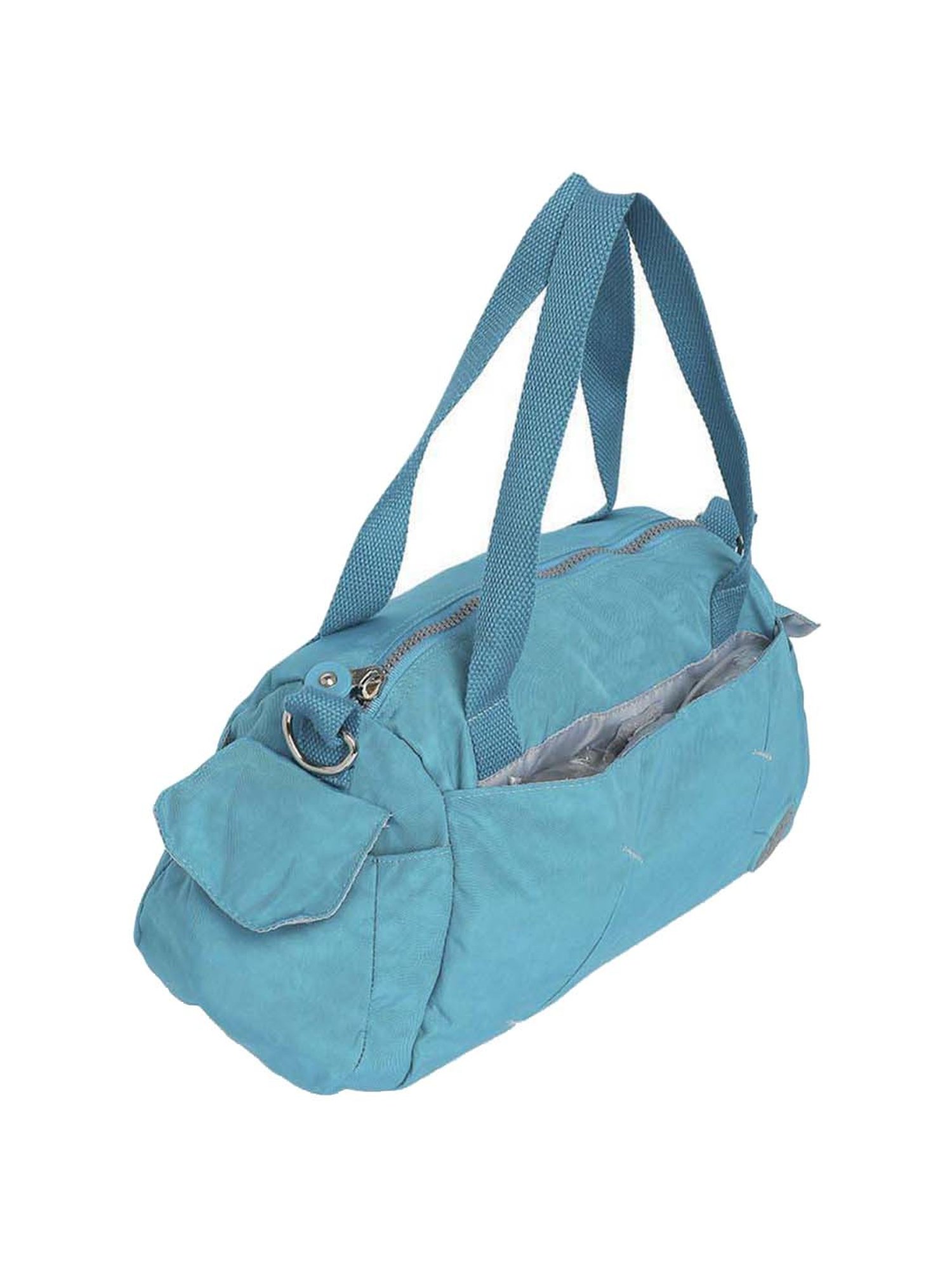 Baomi Blue Solid Medium Handbag