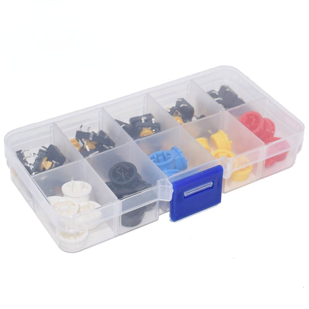 Touch the switch button with a round cap microswitch 12 * 12 * 7.3mm 25pcs boxed quick sell hot pin