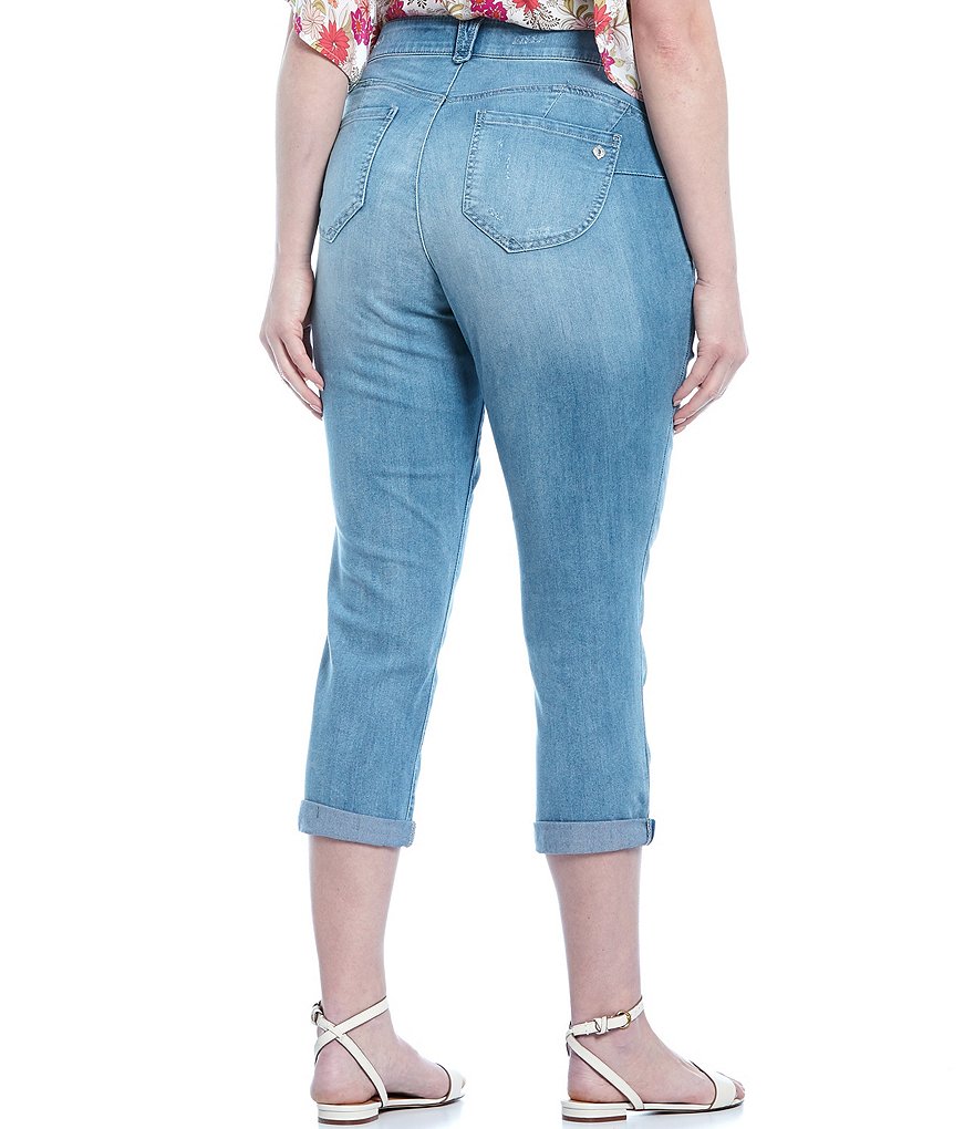 Democracy Plus Size Ab-Solution Capri Skimmer Jean
