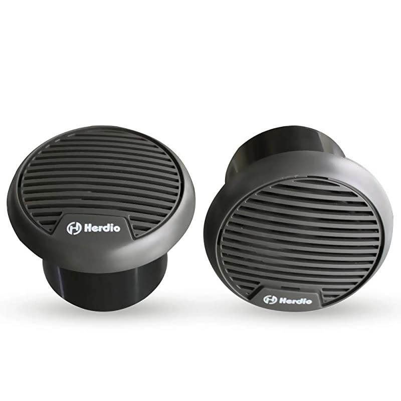 3 Inch Waterproof Marine Speakers Full Range Audio Motorcycle Speaker Stereo System with MAX Power 140 W Pair for MotorcycleBoatHot tubUTVATVGolf CartsPowersportsCARSPAGrey