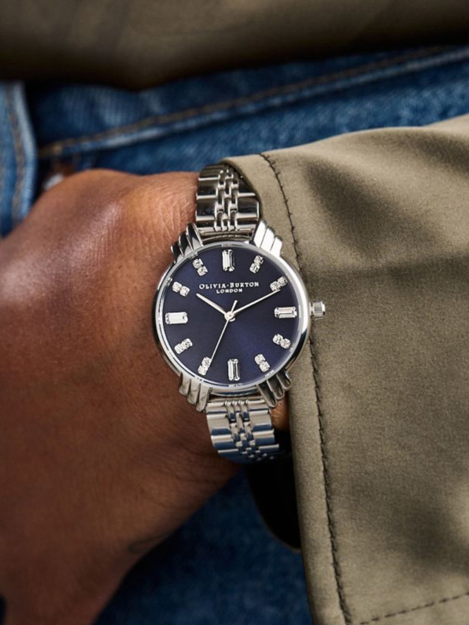 Olivia Burton OB16DC01 Art Deco Analog Watch for Women