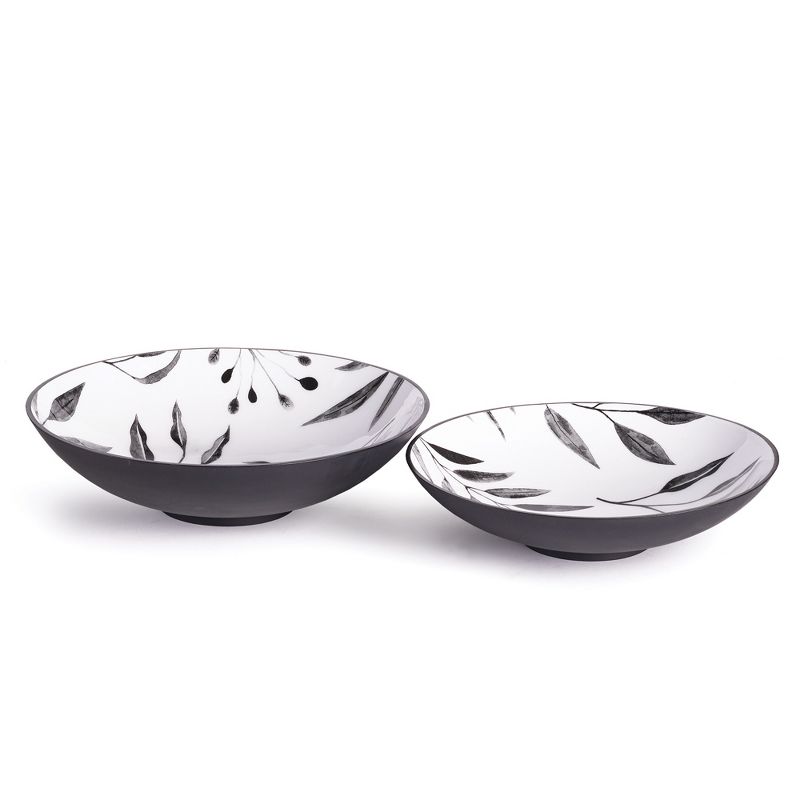 Plum & Post Leaf Serving Bowls, S/2
