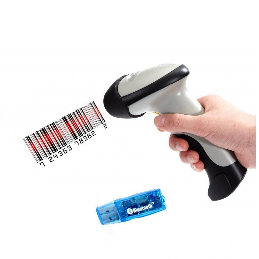 UPGRADED Wireless Bluetooth Cordless+ USB 2.0 Wired Laser Barcode Scanner for iPhone iPad(support Virtual keyboard);Android Tablet PC, support Mac OS X, Microsoft Windows XP/7/8,Android 4.0 Above