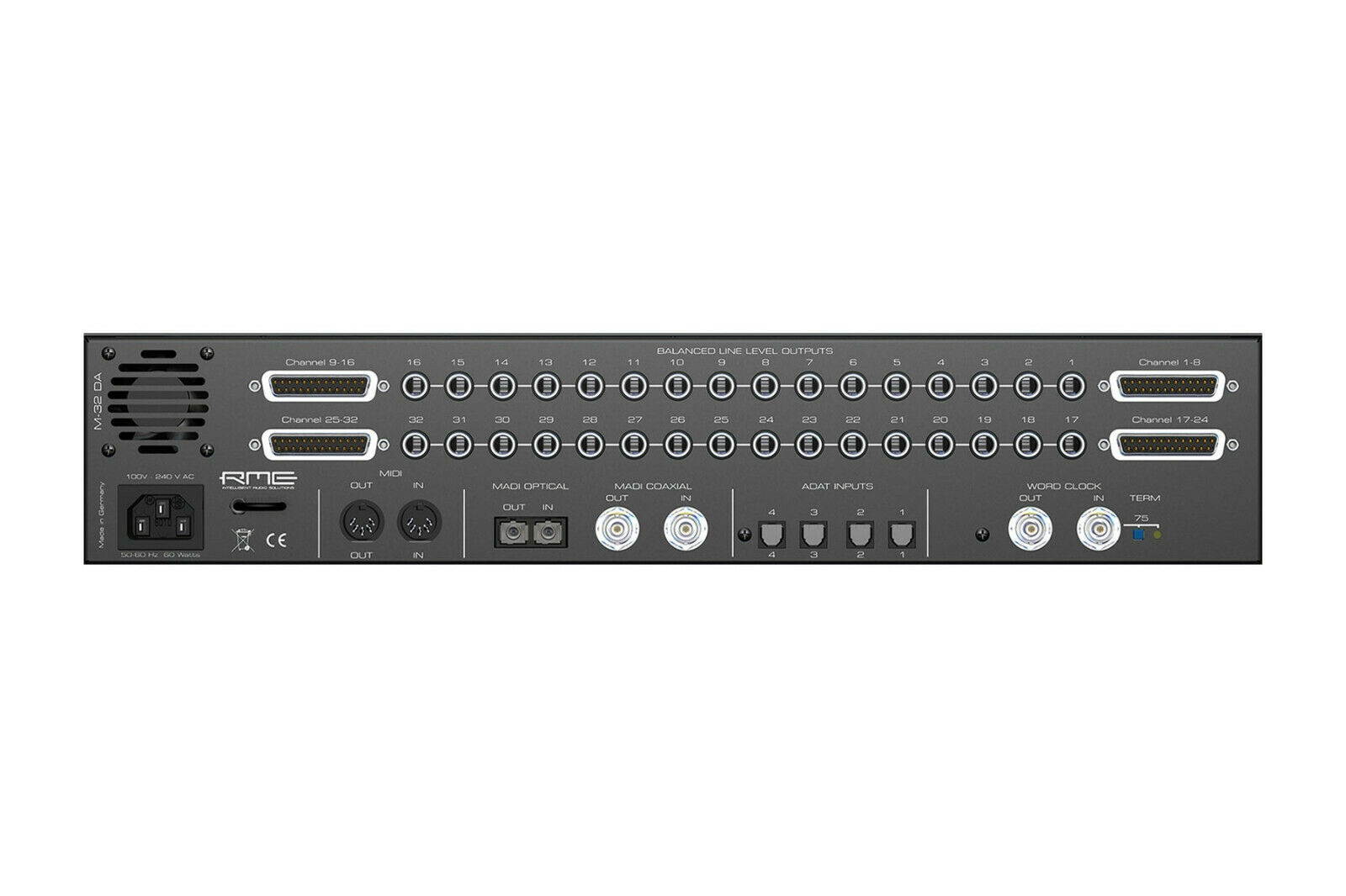 RME M-32 DA 32-Channel High-End Analog to MADI/ADAT Converter | Pro Audio LA