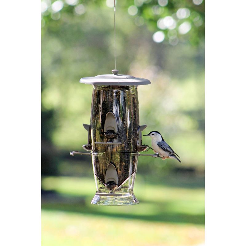 Droll Yankees Stokes Select Abundance Bird Feeder - Gray