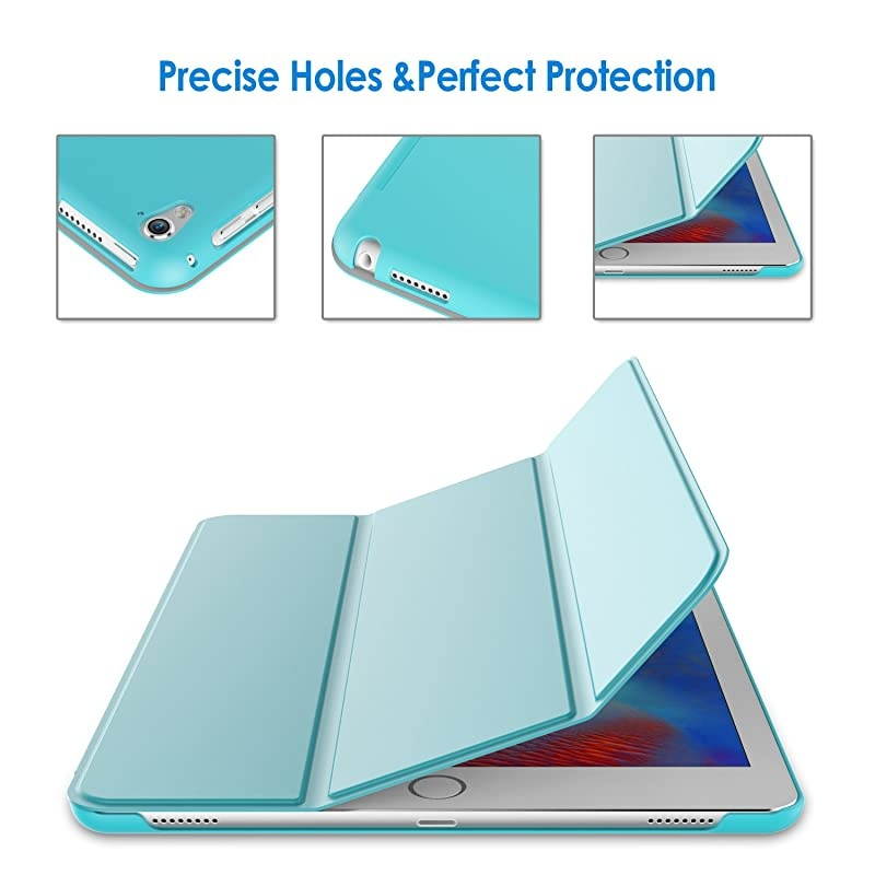 Case for iPad Pro 97Inch 2016 Model Smart Cover Auto WakeSleep Blue