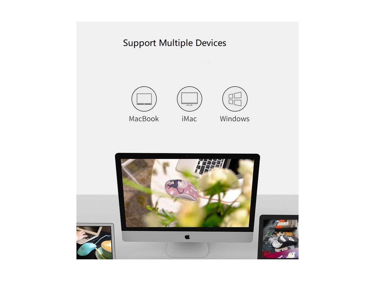 AG325 2500DPI 6 Programmable Buttons USB Wired Gaming Mouse Pixart PMW3325-Pink Crystal-LUNA