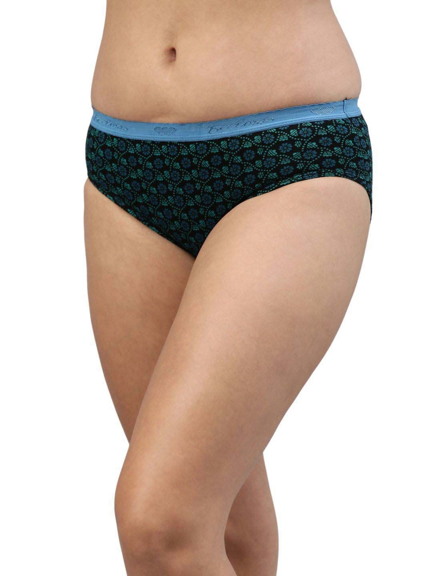 FEELINGS Brown & Pink Cotton Printed Hipster Panties - Pack of 6